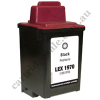 A Remanufactured Lexmark 70 (12A1970) Black Ink Cartridge