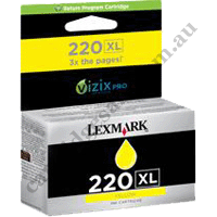 Genuine Lexmark 220XL (14L0177AAN) High Yield Yellow Ink Cartrid