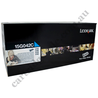 Genuine Lexmark 15G042C High Yield Cyan Toner Cartridge