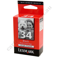Genuine Lexmark 34 (18C0034) Black Ink Cartridge High Yield