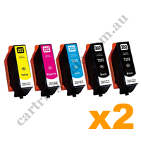 4 x Compatible Epson 202XL Black + 2 x 202XL C/M/Y Ink Cartridge