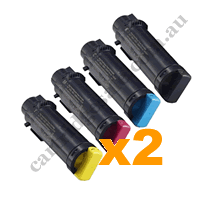 2 Sets Compatible Xerox CT202610-CT202613 Toner Cartridges