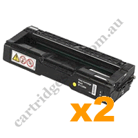 2 x Compatible Ricoh 407720 Black Toner Cartridge