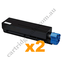 2 x Compatible OKI 45807117 Black Toner
