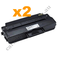 2 x Compatible Dell B1260 B1265 Black Toner Cartridge