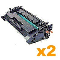 2 x Compatible CF276A Black Toner Cartridge - With Chip