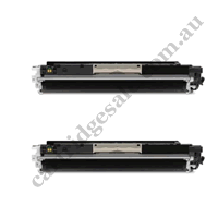 2 x Compatible HP CF350A (130A) Black Toner Cartridge