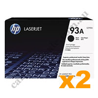 2 x Genuine HP CZ192A 93A Black Toner Cartridge