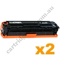 2 x Compatible HP W2100X (210X) Black Toner Cartridge