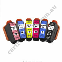 A Set Compatible Epson 312XL B/C/M/Y/LC/LM High Yield Ink Cartri