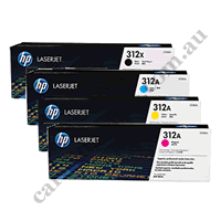 A Set Genuine HP CF380X CF381A-CF383A Toner Cartridges B/C/M/Y