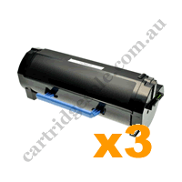 3 x Compatible Dell B2360D/DN B3460DN B3465DNF Black Toner Cartr