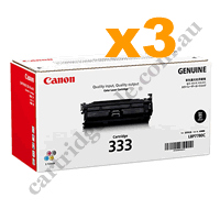 3 x Genuine Canon CART333 Black Toner Cartridge