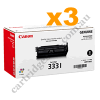 3 x Genuine Canon CART333I High Yield Black Toner Cartridge