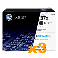 3 x Genuine HP CF237X 37X High Yield Black Toner Cartridge