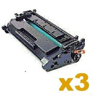 3 x Compatible CF276A Black Toner Cartridge - With Chip