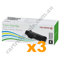 3 x Genuine Xerox CT202610 Black Toner Cartridge