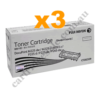3 x Genuine Xerox CT202329 Black Toner Cartridge