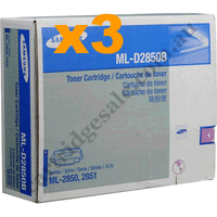 3 x Genuine Samsung MLD2850B Black Toner Cartridge