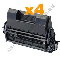 4 x Compatible OKI 1279001 Black Toner