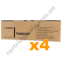 4 x Geunine Kyocera TK7209 Black Toner Cartridge