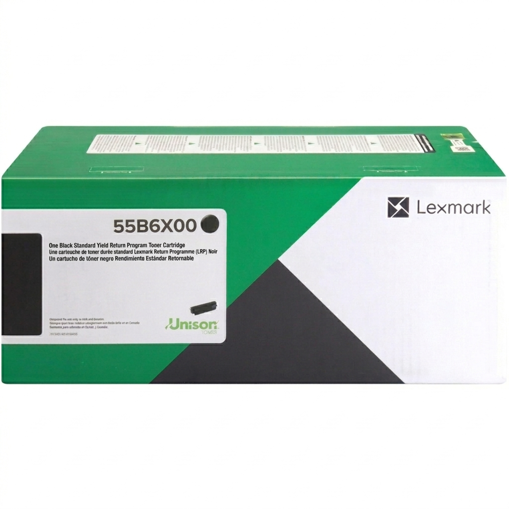 Genuine Lexmark 55B6X00 Extra HY Black Toner Cartridge