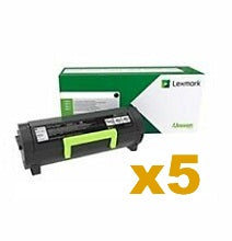 5 x Genuine Lexmark B246H00 HY Black Toner Cartridge