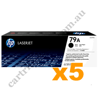 5 x Genuine HP CF279A 79A Black Toner Cartridge