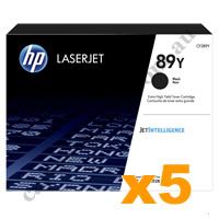 5 x Genuine HP CF289Y 89Y Extra High Yield Black Toner Cartridge