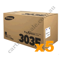 5 x Genuine Samsung MLTD303E Black Toner Cartridge