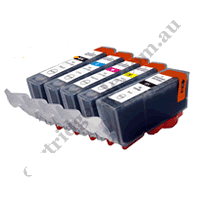 A Set Compatible Canon PGI655XXL CLI651XL B/PB/C/M/Y Ink Cartrid