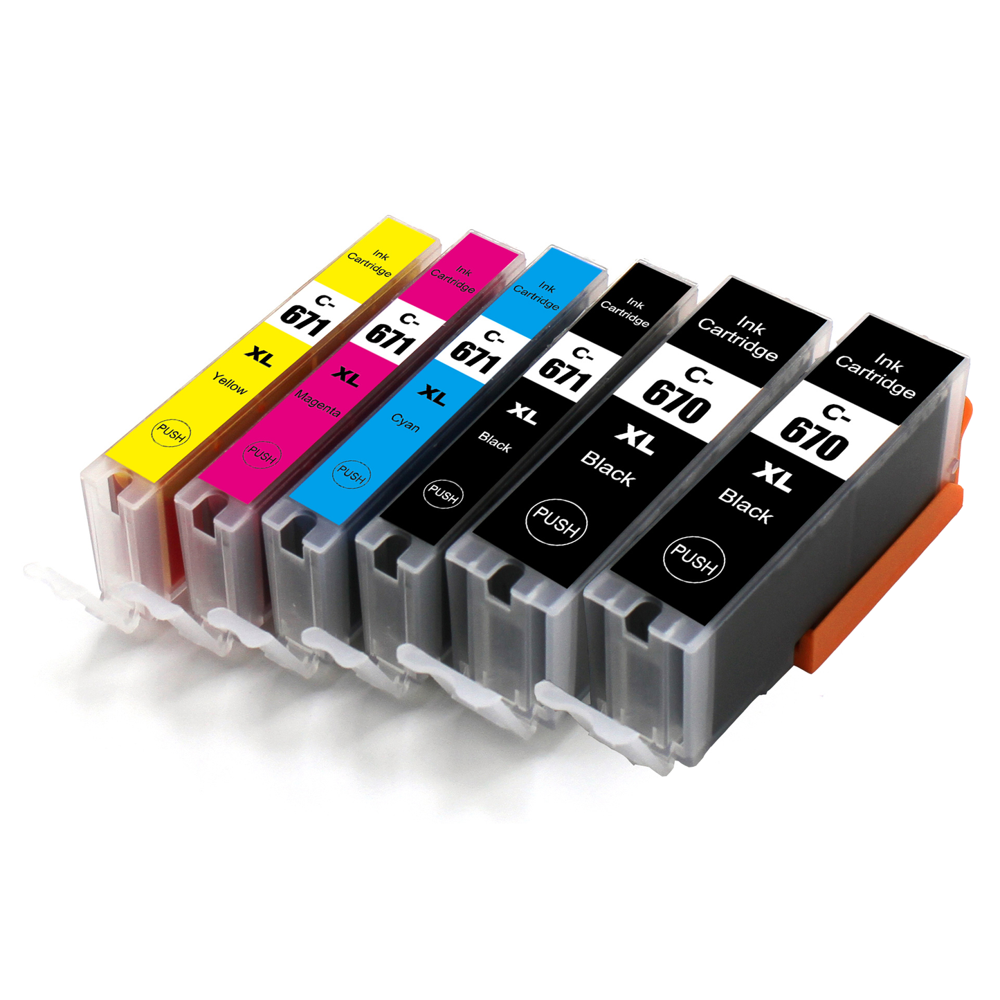 Any 6 Compatible Canon PGI670XLBK CLI671XLBK/C/M/Y Ink Cartridge