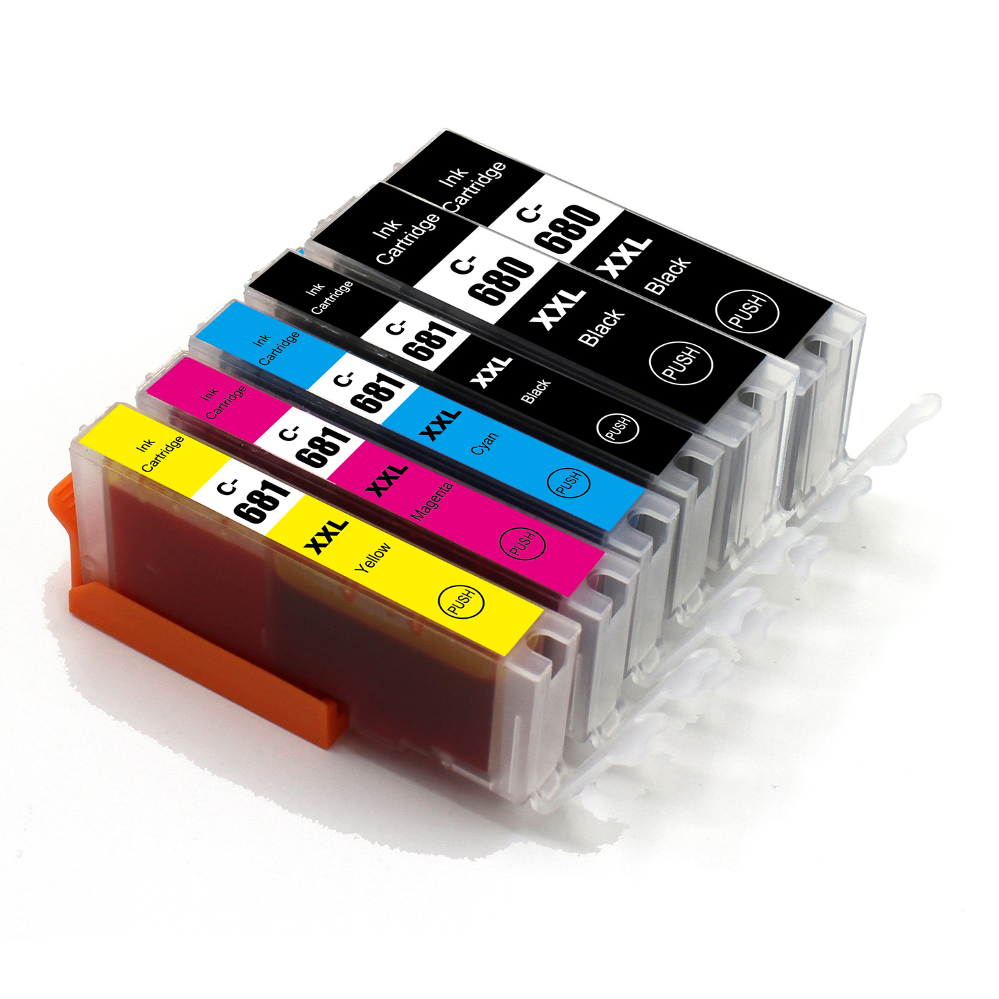 2 x Compatible Canon PGI680XXLB + 1 x Compatible CLI681XXL B/C/M