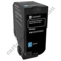 Genuine Lexmark 74C60C0 Cyan Toner Cartridge