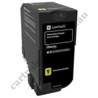 Genuine Lexmark 74C6HY0 Yellow High Yield Toner Cartridge