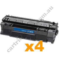 4 x Compatible HP 53A (Q7553A) Black Toner Cartridge