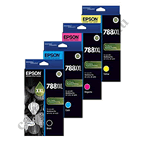 A Set Genuine Epson 788XXL B/C/M/Y Ink Cartridges