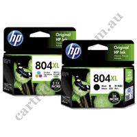 Genuine HP 804XL Black and Colour Combo Pack