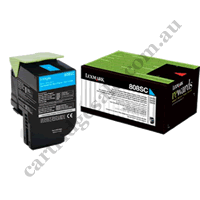 Genuine Lexmark 80C8SC0 808SC STD Cyan Toner Cartridge