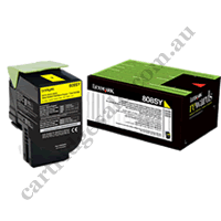 Genuine Lexmark 80C8SY0 808SY STD Yellow Toner Cartridge