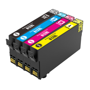 A Set of Compatible Epson 812XL B/C/M/Y Ink Cartridges