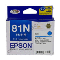 Genuine Epson T0812/81N Cyan Ink Cartridge High Yield