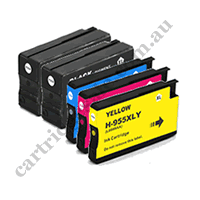 5 x Compatible HP 955XL Ink Cartridges (2B,1C,1M,1Y)