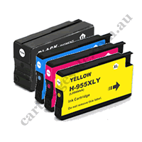 A Set Compatible HP 955XL B/C/M/Y Ink Cartridges