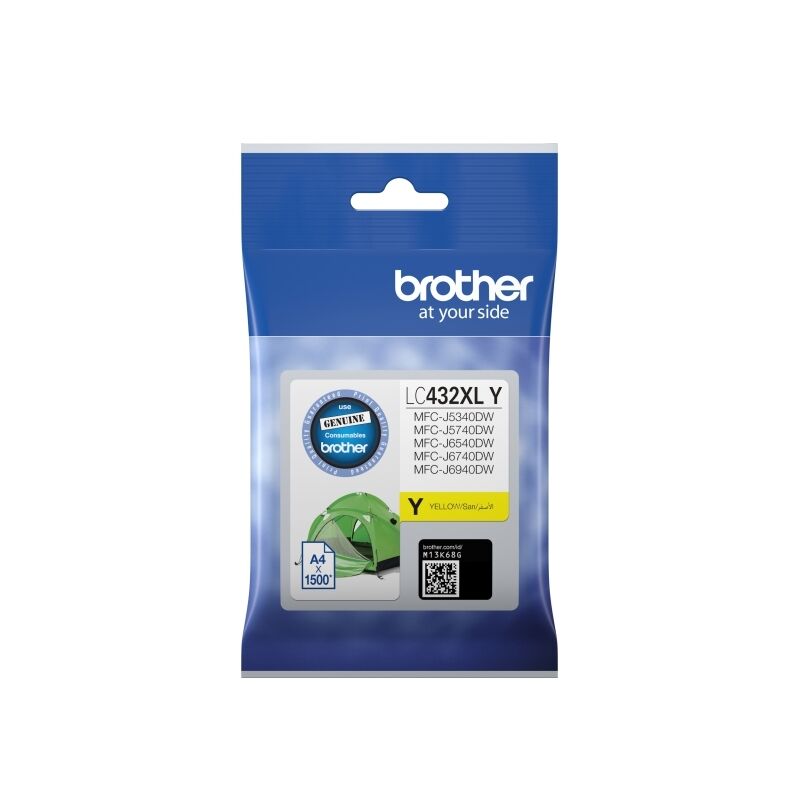 Genuine Brother LC432XLY Yellow Ink Cartridge