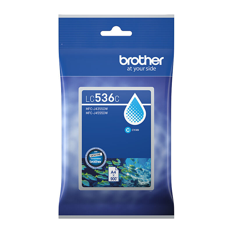 Genuine Brother LC536C Cyan Ink Cartridge