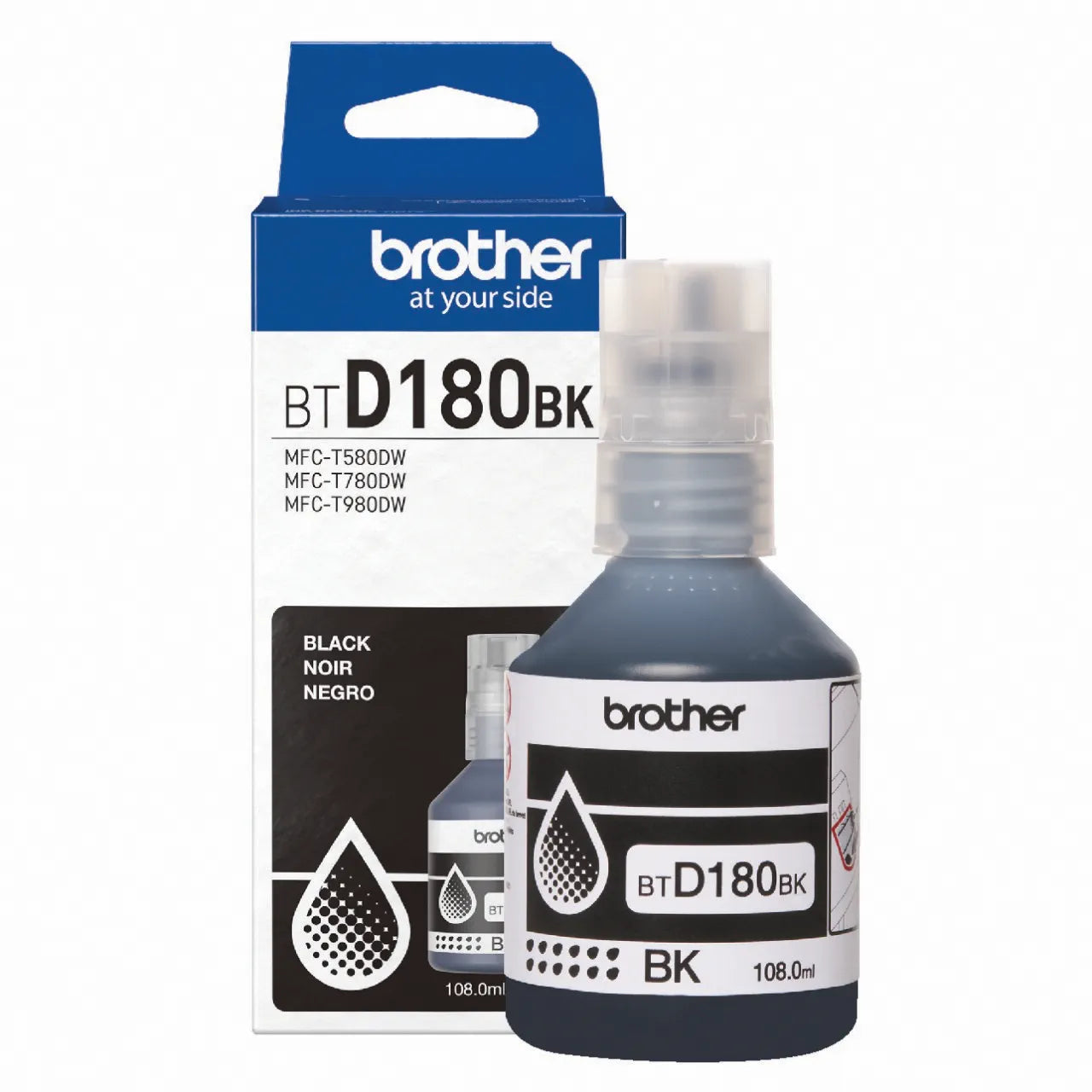 Genuine Brother BTD180BK Black Ink Bottle