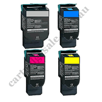 A Set Compatible Lexmark 808H B/C/M/Y High Yield Toner Cartridge