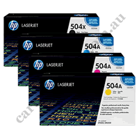A Set Genuine HP CE250X CE251A - CE253A Toner Cartridges B/C/M/Y
