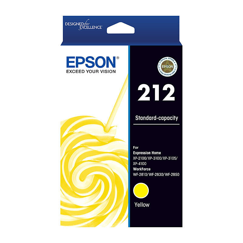 Genuine Epson T02R492/212 Yellow Ink Cartridge